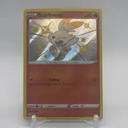 Scorbunny SV015/SV122 Shiny Holo Rare Shining Fates: Shiny Vault Pokemon Card - Image 1