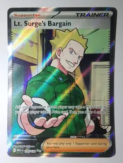 Lt. Surge's Bargain 170 Mega Evolution Pokemon card - Image 1