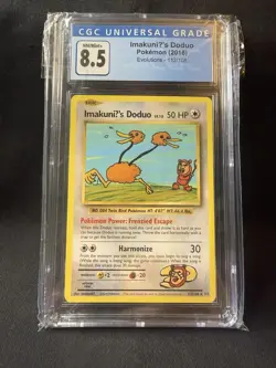 Pokemon Evolutions Imakuni's Doduo TCG Card 112/108 2016 Rare Regular CGC 8.5 NM - Image 1