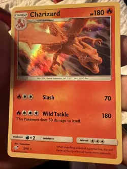 Pokemon TCG Charizard Holo Rare Card 5/18 Detective Pikachu Series NM/ M - Image 1