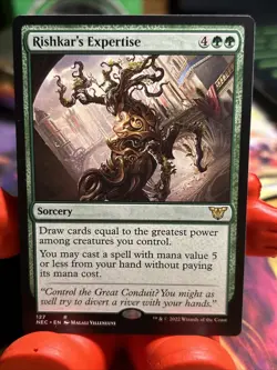 Rishkar's Expertise 130 MTG Commander WOC Rare NP - Image 1