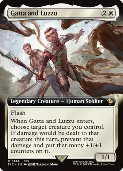 MTG Magic 1x Gatta and Luzzu EXTENDED ART (M/NM) Commander Final Fantasy - Image 1