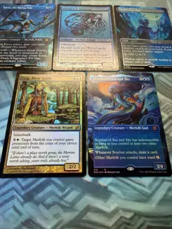 Foil Merfolk - Sygg, River Guide Stonybrook Banneret Svyelun Kiora Wanderwine - Image 4