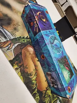 MTG Vintage Cardboard Storage Box 1996 BLUE Mana Symbol Magic The Gathering - Image 3