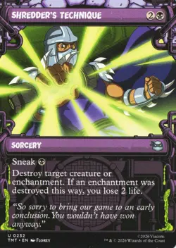 Shredder's Technique (Showcase) U Teenage Mutant Ninja Turtles 232 NM - Image 1