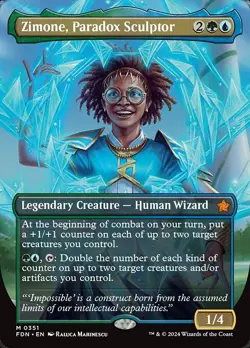 Zimone, Paradox Sculptor (Borderless)M Foundations 351 NM - Image 1