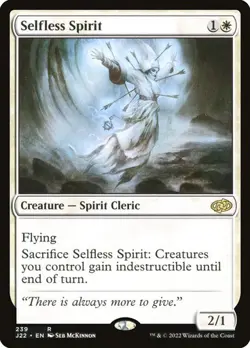 NM Selfless Spirit, MTG, Jumpstart 2022, Magic the Gathering, 239 - Image 1