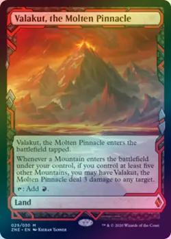 Foil Valakut, the Molten Pinnacle - Near Mint - Zendikar Rising Expedition Lands - Image 1
