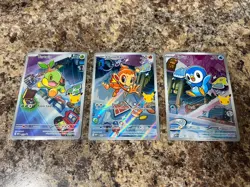Pokemon 2026 First Partner Illustration Collection Series 1 Promos Set 40-42 #ML - Image 1