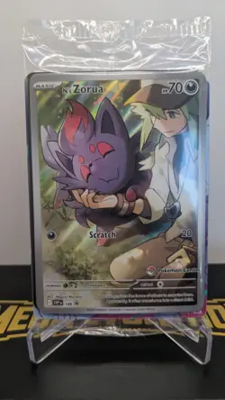 Pokemon TCG N's Zorua #189 Scarlet & Violet Promo Pokemon Center Sealed New - Image 1