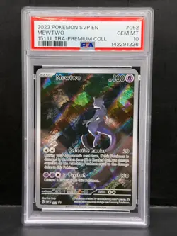 MEWTWO 052 POKEMON SVP EN SV BLACK STAR PROMO S&V 151 ULTRA PREMIUM 2023 PSA 10 - Image 1