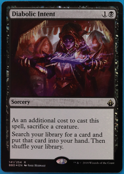 Diabolic Intent FOIL Battlebond NM Black Rare MAGIC CARD (ID# 495657) ABUGames - Image 1