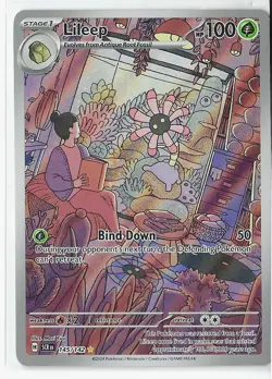 Lileep 145/142 SV07: Stellar Crown Illustration Rare Holo Pokemon TCG - Image 1