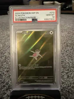 PSA 10 | SLAKOTH | 212/191 | POKEMON - SURGING SPARKS - SSP | ILLUSTRATION RARE - Image 1