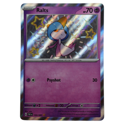 Pokemon TCG Ralts 153/091 Paldean Fates Shiny Holo Rare NM/MINT - Image 1