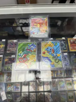 Pokemon First Partner Illustration Rare 30th Anniversary Set Charmander Squirtle - Image 1