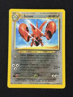 Scizor #29/75 - Pokemon TCG - Neo Discovery - Rare - MP - Image 1