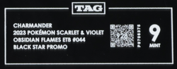 2023 Pokemon SV Obsidian Flames ETB #044 Charmander Black Star Promo TAG 9 (928) - Image 3