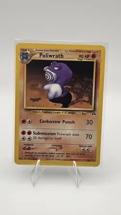 Poliwrath Neo Discovery 28/75 Rare Pokemon TCG NM - Image 1