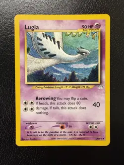 2001 Pokemon Neo Revelation Lugia 20/64 Rare TCG WoTC LP/MP - Image 1