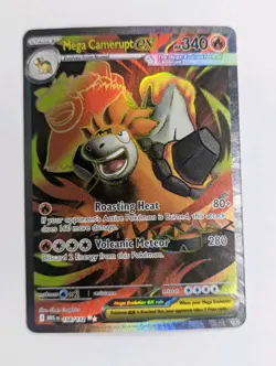 Mega Camerupt ex 156/132 Mega Evolution Full Art Holo Rare Pokemon TCG NM - Image 1