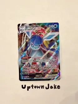 Pokemon TCG Evolving Skies Glaceon VMAX 41/203 Ultra Rare Holo (2) - Image 1