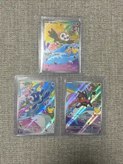 Rowlet Litten Popplio MEP 043 044 045 Pokemon 30th Anniversary First Partner Set - Image 1