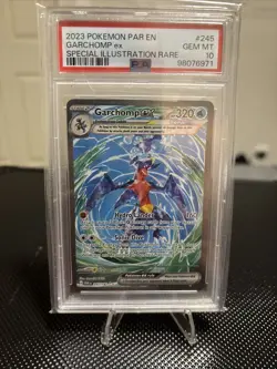 PSA 10 Garchomp ex 245/182 Pokemon Paradox Rift Special Illustration Rare GEM MT - Image 1