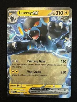 Luxray ex 068/167 - Double Rare SV Twilight Masquerade Pokemon TCG English - NM+ - Image 1