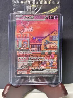 Pokemon SEALED Mew EX Promo Full Art Holo 180 HP 053 Scarlet & Violet - Image 3