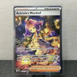 Pokemon TCG Acerola’s Mischief SIR 183/132 ME01: Mega Evolution NM - Image 1
