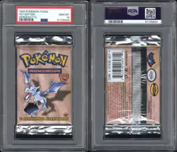 PSA 10 - 1999 WOTC Pokemon Fossil 1st Edition Aerodactyl, Lapras & Zapdos Packs! - Image 5