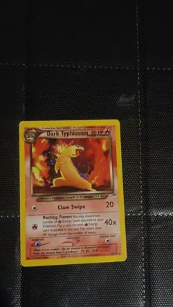 Pokemon Dark Typhlosion Holo Rare Unlimited 10/105 Neo Destiny 80 HP Stage 2 - Image 1