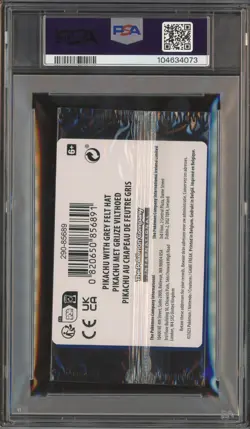 Pokemon Pikachu with Grey Felt hat Van Gogh 085 Graded Sealed Promo PSA 10 - Image 3