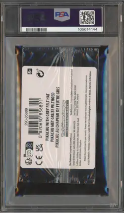 Pokemon Pikachu with Grey Felt hat Van Gogh 085 Graded Sealed Promo PSA 10 - Image 3