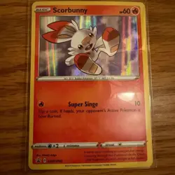 Pokemon TCG - SCORBUNNY - SWSH002 - HOLO - PROMO - SWORD & SHIELD MP - Image 1