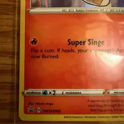 Pokemon TCG - SCORBUNNY - SWSH002 - HOLO - PROMO - SWORD & SHIELD MP - Image 5