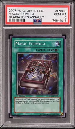PSA 10 Magic Formula GLAS-EN093 1st Ed Yu-Gi-Oh! GEM MINT - Image 1