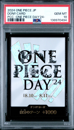 Don card one piece day 24 Japanese PSA 10 - Image 1