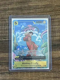 One Piece Monkey D Luffy OP07-109 SR Treasure Rare Alternative Art - Image 1