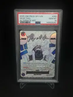 2025 One Piece Gear Two Rare Alternative Art #OP11-080 PSA 10 GEM MINT - Image 1
