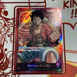 Monkey.D.Luffy Leader Foil Pre-Errata - LP - One Piece TCG - ST01-001 - English - Image 1