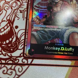 Monkey.D.Luffy Leader Foil Pre-Errata - LP - One Piece TCG - ST01-001 - English - Image 2