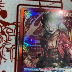 Monkey.D.Luffy Leader Foil Pre-Errata - LP - One Piece TCG - ST01-001 - English - Image 5