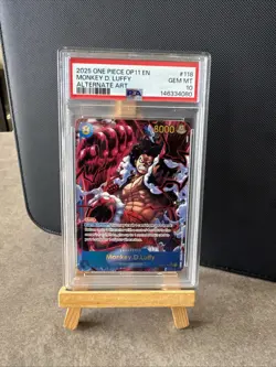 One Piece: A Fist of Divine Speed Monkey.D.Luffy (Alt Art) OP11-118 Psa 10 - Image 1