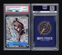 2025 One Piece PRB02-Premium Booster One Piece Card Sanji Manga Alt Art PSA 10 - Image 3