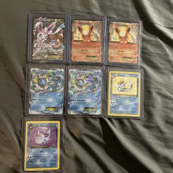 Pokemon TCG 6 Holo EX Card Lot - Sylveon, Flareon, Vaporeon English - Image 1