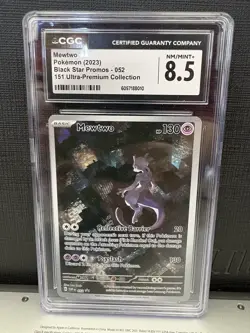 Mewtwo 052 Sv: Scarlet & Violet Promo Cards Holo CGC NM/MINT+ Crack Raw! Pokemon - Image 1