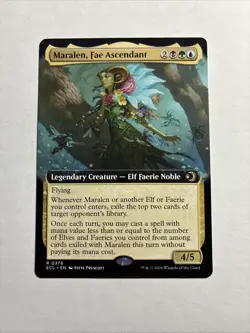 Maralen, Fae Ascendant (Extended Art) - Lorwyn Eclipsed MTG Plus Bonus Card!!! - Image 1