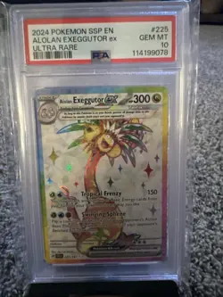 PSA 10 Alolan Exeggutor ex 225/191 Ultra Rare Surging Sparks SSP Pokemon Card - Image 1